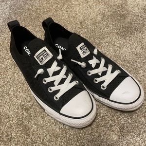 Black knit converse
